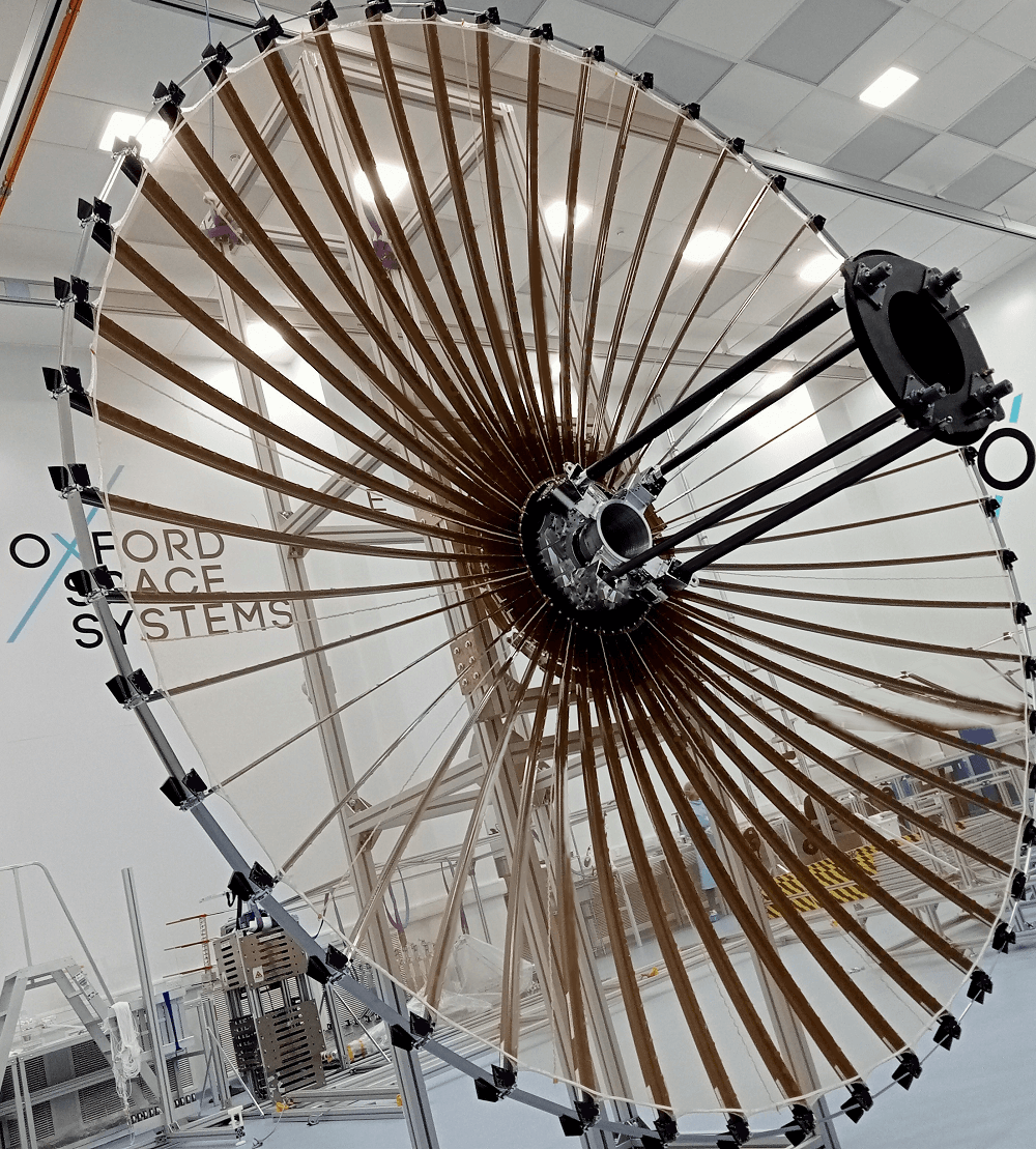 Oxford Space Systems and Surrey Satellite Technology Ltd complete development of an advanced deployable SAR antenna payload